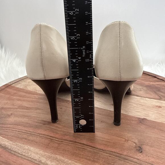 ALDO Shoes Womens Size 38 Beige d'Orsay Pointed Toe Stiletto Heel Pumps Dress - Picture 5 of 14